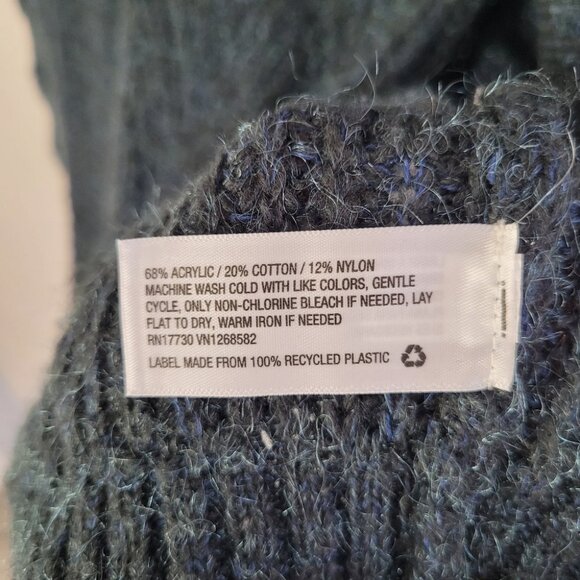 Knox Rose Black, Green, & Blue Open Front Cardigan Size Small - Picture 12 of 12